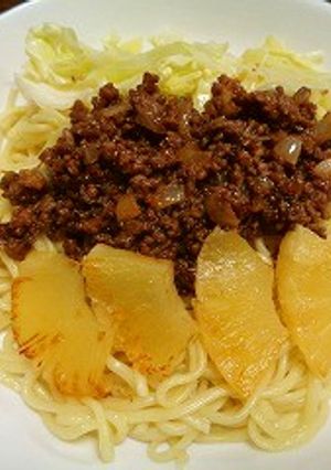 フルーツ汁なしタンタンメン-レシピのメイン写真