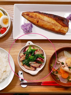 副菜:菜の花とたこの中華酢和え-レシピのメイン写真