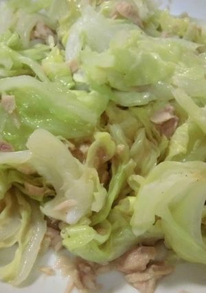 キャベツとツナ缶のレンジ蒸し-レシピのメイン写真