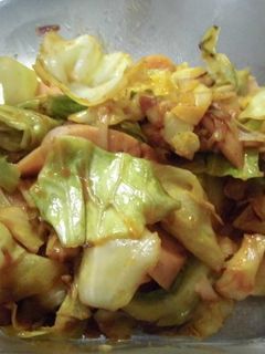 キャベツとギョニソのケチャップ炒め-レシピのメイン写真