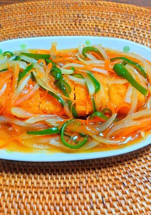 イカフライ甘酢あんかけ-レシピのメイン写真