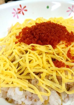 高齢者向け 春のちらし寿司-レシピのメイン写真