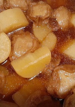 大根とあぶら麩(仙台麩)の煮物-レシピのメイン写真