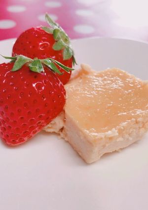 *材料3つ☆粉無しハニーチーズケーキ*-レシピのメイン写真