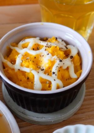 簡単♪マッシュかぼちゃのマヨ焼き-レシピのメイン写真