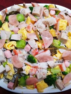 *簡単サラダチキンちらし寿司*-レシピのメイン写真