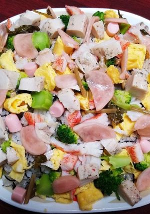 ＊簡単サラダチキンちらし寿司＊-レシピのメイン写真