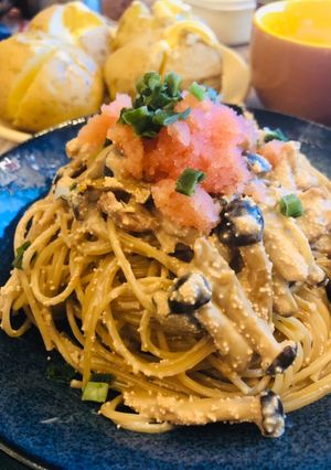 明太クリームパスタ-レシピのメイン写真