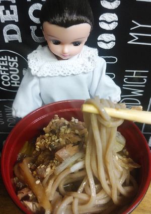 リカちゃん♡サバ缶で蕎麦ꕤ-レシピのメイン写真