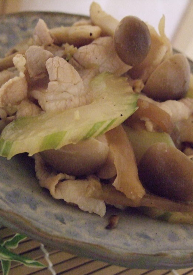きのこと豚肉の中華炒め-レシピのメイン写真