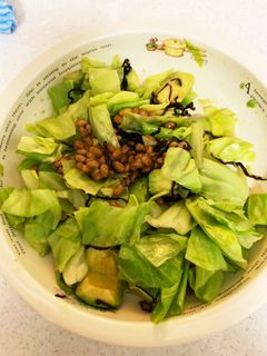 アボカドとキャベツ納豆の塩昆布和え-レシピのメイン写真
