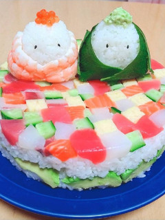 ひな祭り♡簡単!彩りちらし寿司ケーキ-レシピのメイン写真