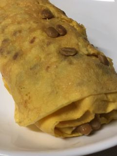 納豆たまご焼き-レシピのメイン写真