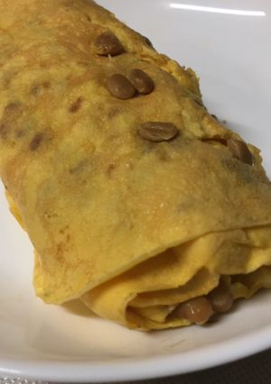 納豆たまご焼き-レシピのメイン写真