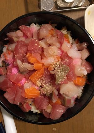 刺身で簡単！海鮮五目チラシ寿司-レシピのメイン写真