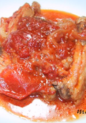 圧力鍋deチキンのトマト煮ღ-レシピのメイン写真