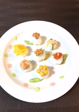 離乳食の手毬寿司◎雛祭りに-レシピのメイン写真