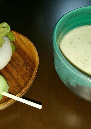 お茶の葉っぱで緑茶オレ♪-レシピのメイン写真