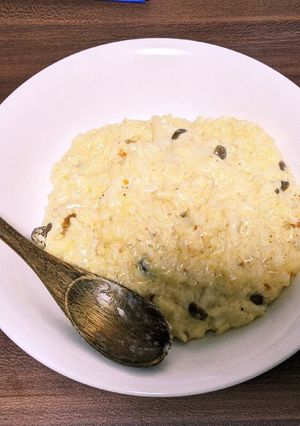 プチ贅沢　ウニとキノコのチーズリゾット-レシピのメイン写真