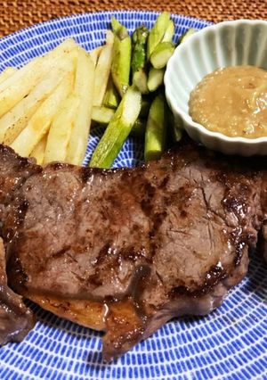 牛ステーキ わさび味噌ソース-レシピのメイン写真