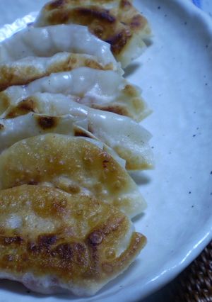辛～い　茄子と白菜キムチの餃子-レシピのメイン写真