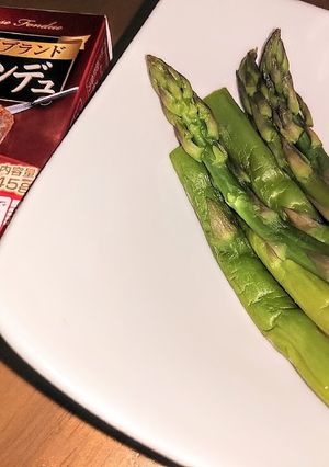 旬のアスパラをレンチンで簡単に美味しく♡-レシピのメイン写真