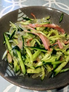 くずきりと焼豚の中華風サラダ-レシピのメイン写真