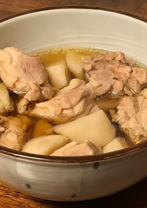 簡単3ステップ：里芋と鶏肉の煮物-レシピのメイン写真