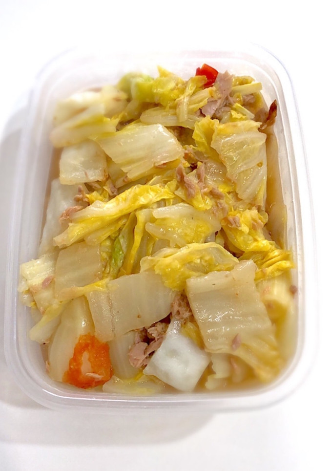 簡単副菜！白菜とツナの旨クタ煮-レシピのメイン写真