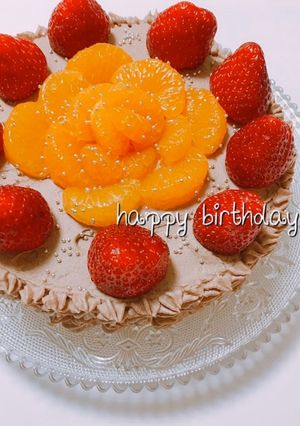バースデイケーキチョコクリーム-レシピのメイン写真