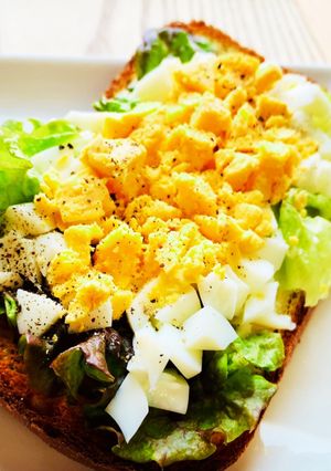 チーズミモザトースト♪-レシピのメイン写真
