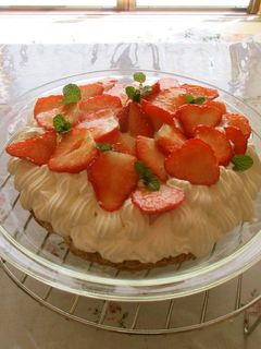 誕生日3断層のクリームでいちごタルトを❣-レシピのメイン写真