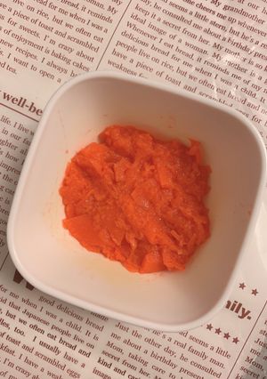 離乳食 にんじんペースト(もぐもぐ期)-レシピのメイン写真