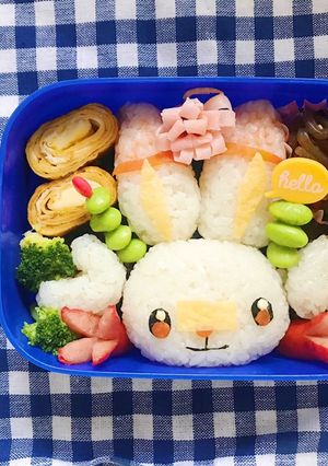 ポケモン　キャラ弁当　ヒバニー-レシピのメイン写真