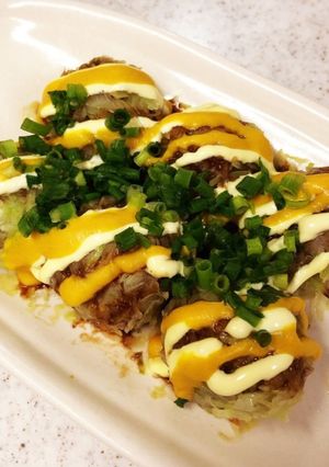 レンジで簡単♪お好み焼き風肉団子-レシピのメイン写真