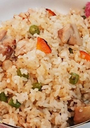 鶏ももといんげんと人参の塩チャーハン-レシピのメイン写真