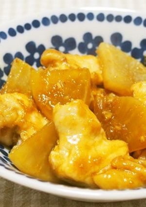 むね肉・大根のカレー粉醤油タレ焼き♪-レシピのメイン写真