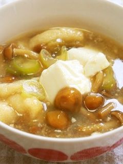 なめこ・豆腐の味噌汁♪とろふわ味噌汁♪-レシピのメイン写真