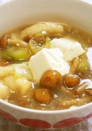 なめこ・豆腐の味噌汁♪とろふわ味噌汁♪-レシピのメイン写真