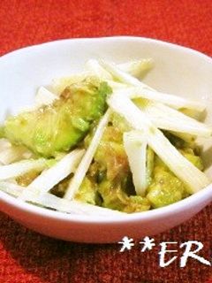 アボカドと長いものわさびドレッシング♪♪-レシピのメイン写真