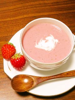 ☺フルーツスープ♡簡単♪苺のポタージュ☺-レシピのメイン写真
