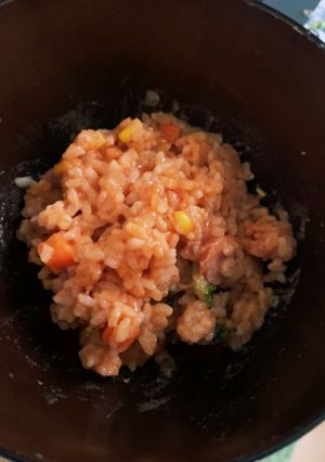 ケチャップで作るトマトリゾット風ごはん-レシピのメイン写真