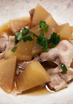 はかせ鍋で作る豚バラ大根の甘辛煮　-レシピのメイン写真