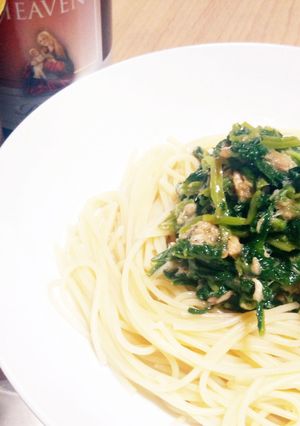 川俣菜とツナのパスタ-レシピのメイン写真