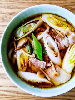 簡単!焼き葱たっぷり豚バラうどん-レシピのメイン写真