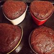 豆乳とミルクココアでフォンダンショコラ風