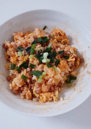 キムチ納豆チャーハン（レンジで）-レシピのメイン写真