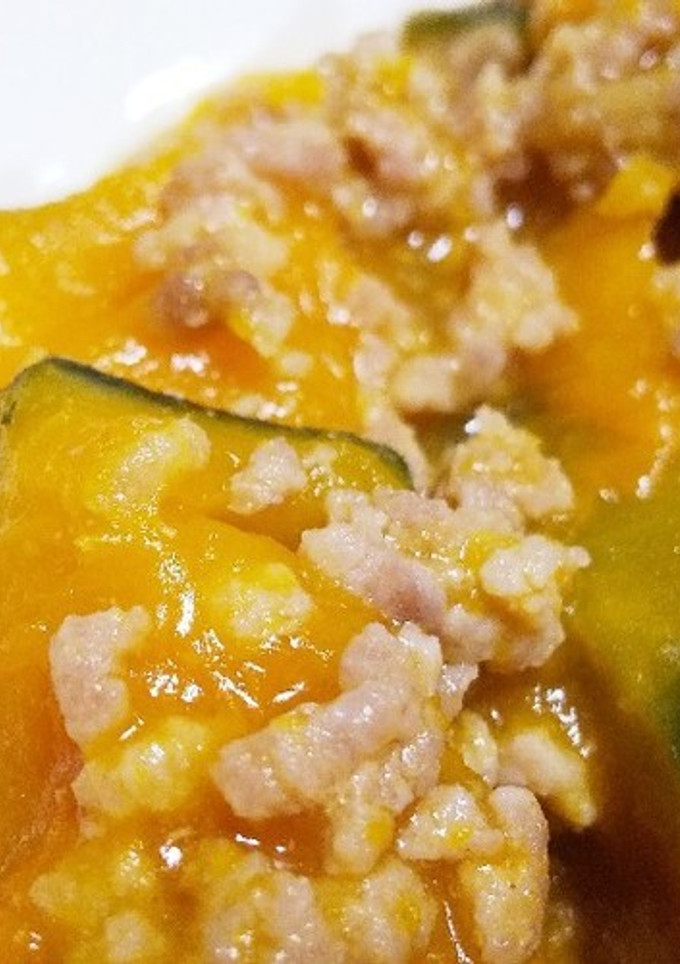 ホクホクしっとり♪かぼちゃのそぼろ煮☆-レシピのメイン写真