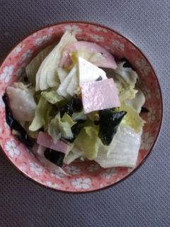 重ね切りレタスサラダ-レシピのメイン写真