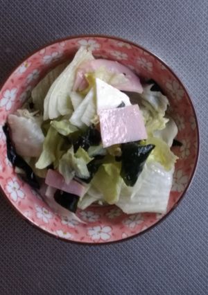 重ね切りレタスサラダ-レシピのメイン写真